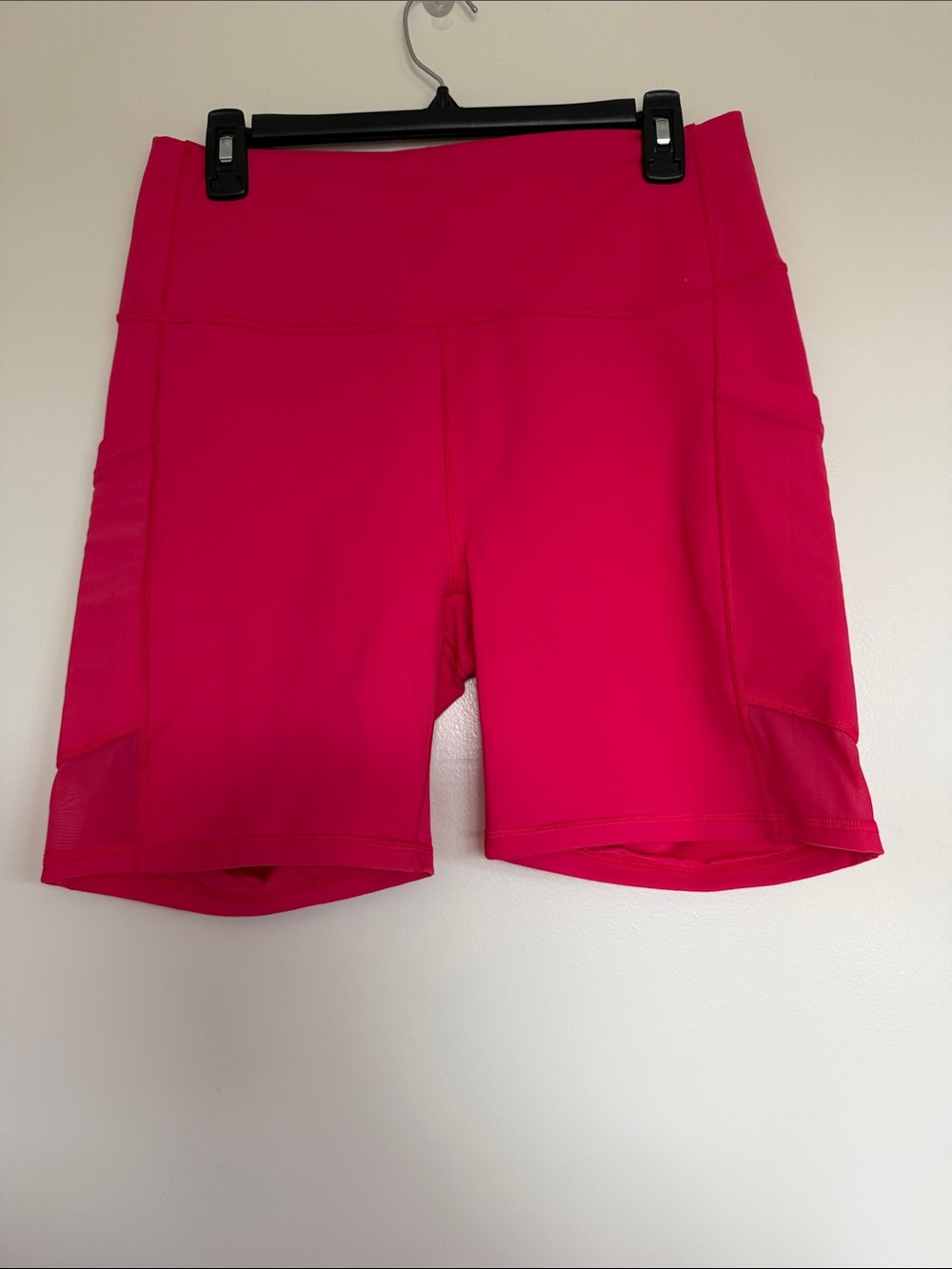 Fabletics Vibrant Hot Pink High-Rise Bike Shorts